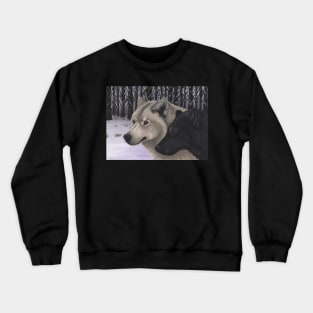 Wolf Pack in the Snow Crewneck Sweatshirt